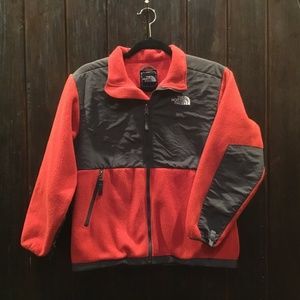Boys Large Red & Grey Zip Up Fleece jacket
